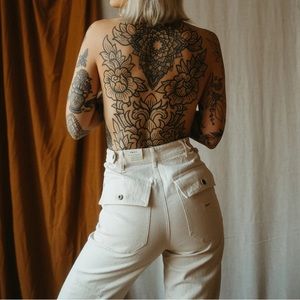 P&Co Fatigue Work Pants in Ecru